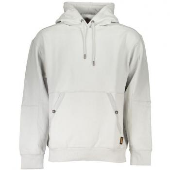 Hugo Boss Elegant Long-Sleeved Hooded Sweatshirt in Gray - L, Male, Hoodies, Size: L, Hooded Fleece Sweatshirt with Central Pocket