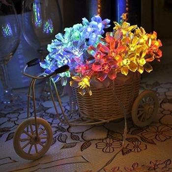 Lychee 4m 40LED con pilas Blossom luces de hadas de Cuerda en la decoración de Navidad de la boda de interior al aire libre Jardín Home Party