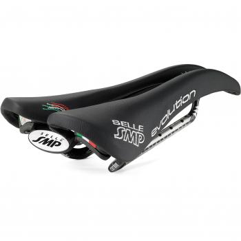 Smp Evolution Carbon - Sillín de Bicicleta de Carretera, Color Negro