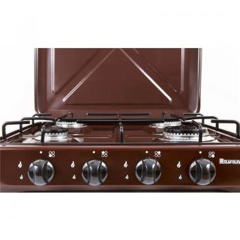 Placa de Gas 4-Burner Adjustable Cooker Ravanson K-04BR