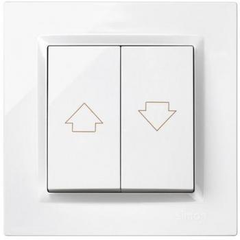 SIMON Serie 10 Pulsador para Persianas 840x840 mm 230V Blanco