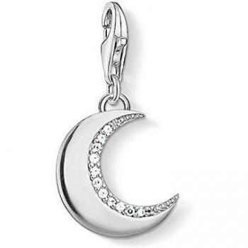 Thomas Sabo - Charm con Cierre de Mujer, Plata de Ley 925 con Circónita, Plateado