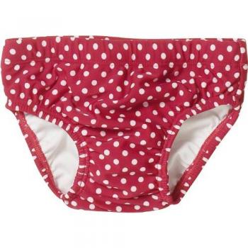 Playshoes UV Protection Diaper Pant Dots Bañadores, Rojo, 62-68 para Niñas