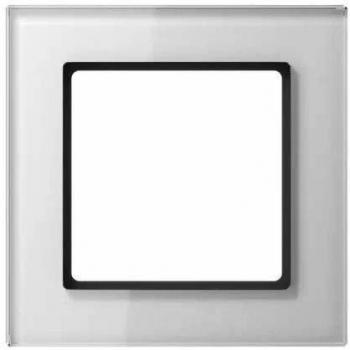 Marco embellecedor 1 elemento A Creation blanco cristal JUNG