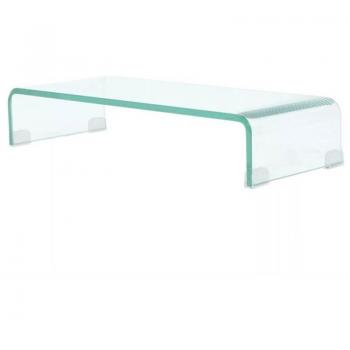 Mueble TV Buffet Diseño Práctico para Monitor de 60 cm con Vidrio Transparente
