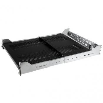 StarTech 2U Adjustable Vented Sliding Rack Shelf with Cable Management Arm - 125lbs Capacity
