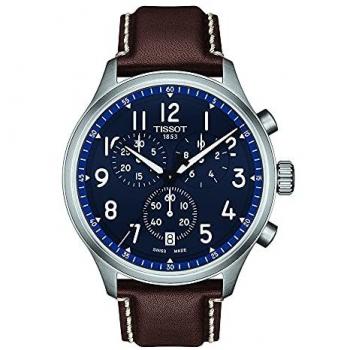 Tissot Chrono XL Vintage Men's Watch 45mm Blue/Brown T116.617.16.042.00