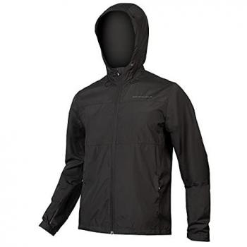 Chaqueta Endura Hummvee Windproof Shell para Hombre, Waterproof, Cortavientos, Color Negro, Talla XXL