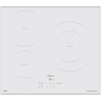Placa de inducción Midea con 3 zonas de cocción y control táctil - MIH740T278W1