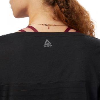 Reebok T-Shirt Manches Longues Femme Mesh