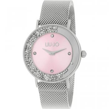 Reloj de mujer LIU JO TLJ1344, esfera redonda, correa de acero inoxidable, resistente al agua hasta 30 metros, diseño elegante y moderno, cristal mineral
