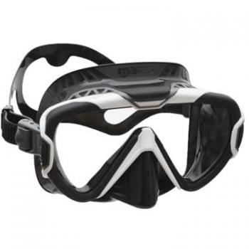 Mares Máscara de Buceo X-Wire Eco Box - Máscara de buceo con diseño ergonómico, marco ligero, lentes de vidrio templado, sellos de silicona hipoalergénica, hebillas ajust