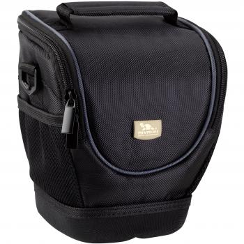Funda Negra para Cámara Digital Rivacase 7205A-01 Compatible con Samsung GX20, Casio Exilim EX-F1 y EX-FH20
