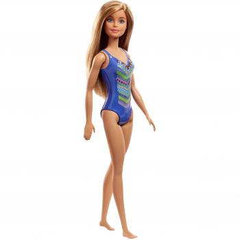 Muñeca Barbie Playa - Vestido Azul Mattel