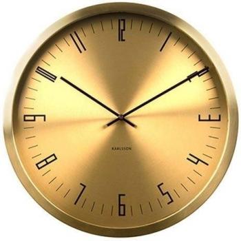 Karlsson Cased Index - Reloj de pared, color dorado