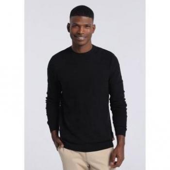 Jersey de hombre Bendorff con cuello caja en color negro - Modelo clásico 132216