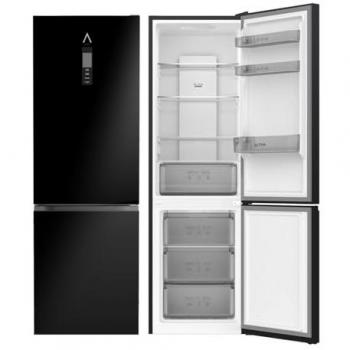 Frigorífico Combi Alpha Pegasus Elite-185, 185x60cm, Negro Brillo, No Frost, Inverter, Alta Gama