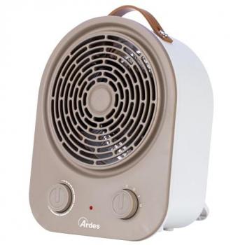 Termoventilador Eléctrico Ardes AR4F17, 2000W, 2 Potencias, Termostato Regulable, Diseño Compacto y Elegante en Beige y Blanco