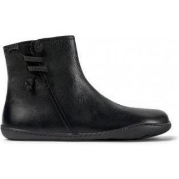 Camper Peu Cami Women's Ankle Boots - Black Smooth Leather, Size 37