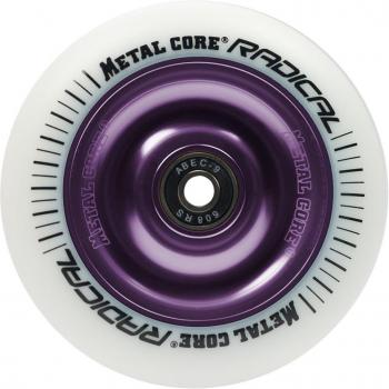 Metal Core Radical Ruedas Scooter, Blanco / Violeta, Talla Única