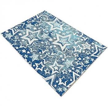 Alfombra de poliéster estampada 100 x 200 cm modelo UniversStars multicolor