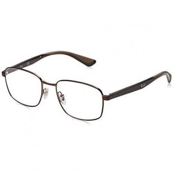 Ray-Ban 0RX6423 Monturas de gafas, Dark Brown, 53 para Hombre