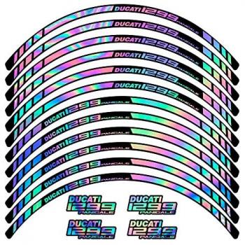 Kit de Pegatinas para Llantas de Moto Ducati 1299 Panigale - Compatible, Juego de Pegatinas para Ruedas, Diseño Específico para Modelo Ducati 1299 Panigale