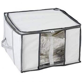 WENKO Caja al vacio Soft Box S, Polipropileno, 40 x 42 x 25 cm, Blanco