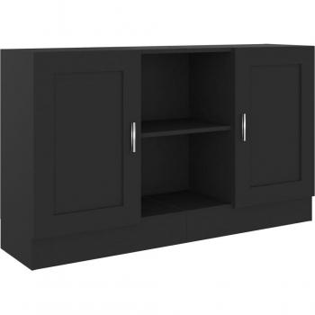 Aparador Dmora Blanco y Roble con 5 Puertas y 2 Cajones, Medidas 115x77x30 cm, Embalaje Reforzado