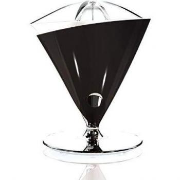 Exprimidor de Cítricos Eléctrico Bugatti Vita 80W con Carafe de Vidrio Templado 0,6L y Filtro de Acero Inoxidable Color Negro Mate