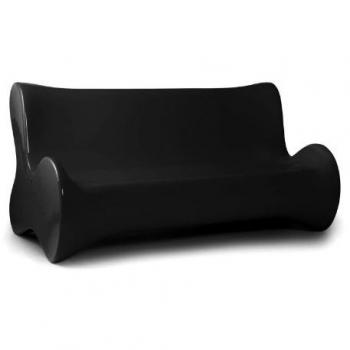 Vondom suavezsofa dos plazas negrobrillante