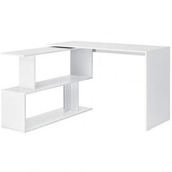 Mesa Escritorio Arendal L con Estantes 76,5 x 120 x 50 cm - Blanco