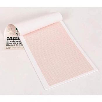 Bloc de papel milimetrado A4, 80 g/m², 25 hojas