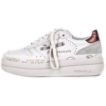 Premiata Women's White Micol 7035 Sneakers - Size 10 US (Size 40 EU)