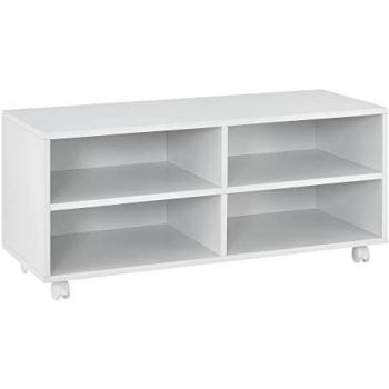 Armario con Ruedas Gränne 90 x 35 x 41 cm Blanco Mate