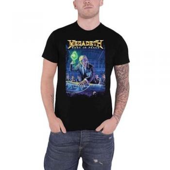 Megadeth Rust In Peace 30th Anniversary Black T-Shirt - Size S - 100% Cotton Jersey