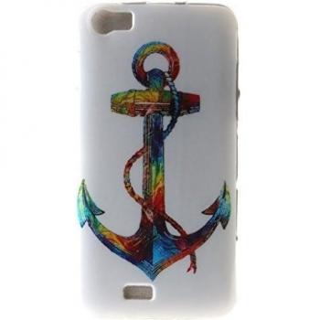 case cover para Wiko Lenny,Crisant el color anclada Diseño Protección suave TPU Gel silicona Teléfono Celular Back funda Carcasa para Wiko Lenny