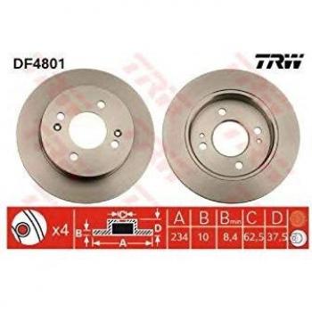 TRW Automotive AfterMarket DF4801 TRW, negro