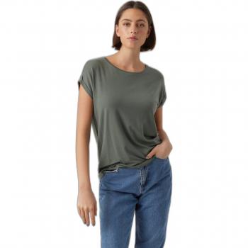 Vero Moda Women's Ava Plain Round Neck Cap Sleeve T-Shirt