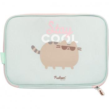 Funda para Tablet Pusheen Foodie Collection Verde, Compatible con Dispositivos de hasta 10 Pulgadas, Dimensiones 26.5x19x2 cm - Grupo Erik Editores