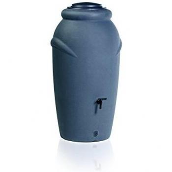 210L Gray Plastic Rainwater Barrel - Aquacan Baby by Prosperplast