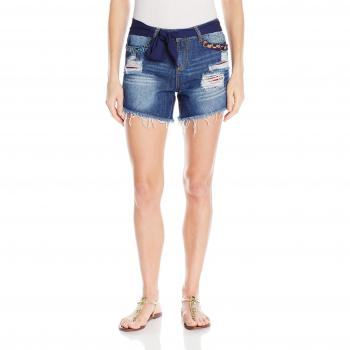 Desigual DENIM_EXOTIC Short Blue, Pantalones Cortos para Mujer, Azul