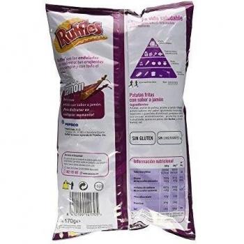Ruffles - Patatas Fritas Sabor Jamón - 170g