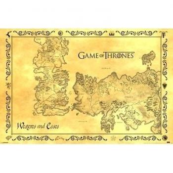 Pyramid PP33390 - Poster con diseño Game Of Thrones Antique Map, 61 x 91.5 cm