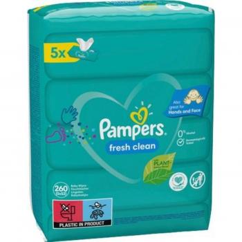 Pampers Fresh Clean Baby Wet Wipes, 260 Count