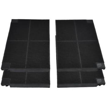 Filtro de carbón activo (2 piezas) compatible con Electrolux MCFE16, AEG Zanussi EFF55 y Franke Faber 1120016758