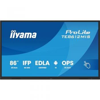 iiyama ProLite TE8612MIS-B4AG Pantalla Interactiva 86 4K UHD Táctil con Android 14 y Conectividad WiFi