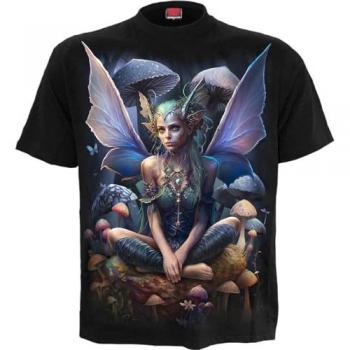 Spiral Gothic Magical T-Shirt for Women - Sizes S to XXL - Black