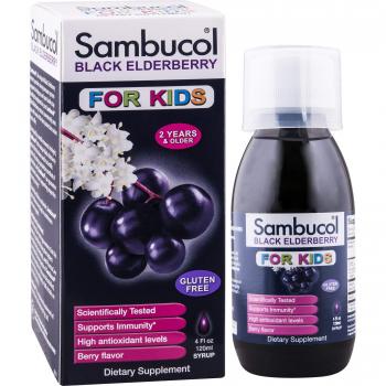 SAMBUCOL BLACK ELDERBRY SYRUP,KIDS, 4 FZ by Sambucol