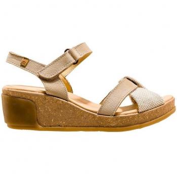 Sandalias El Naturalista N5038 Pleasant-Lino Piedra / Leaves para Mujer